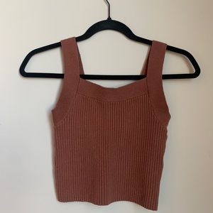 Abercrombie Brick Red Crop Top